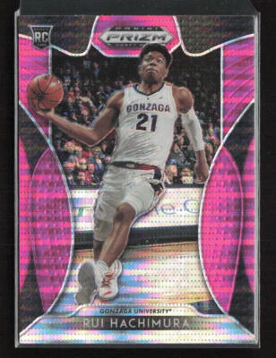 2019 Panini Prizm Draft Picks #10 Rui Hachimura Prizms Pink Pulsar - Image 1 of 2