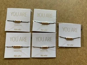 KITSCH UNIQUELY YOU JEWELRY YOU ARE... BRACELET LOT NEW BOSS QUEEN LOVE GOALS - Picture 1 of 5