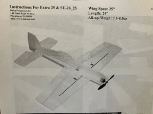 Balsa Products Fun Foam Extra 25 RC Kunstflugzeug Bausatz - Bild 1 von 7