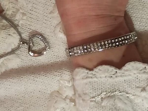 Silver Jewelry set for women Wedding anniversary gift for wife Her Handmde 2.5ct - Picture 1 of 11