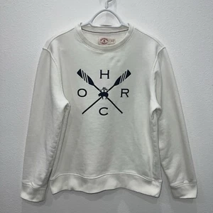 Brooks Brothers Red Fleece Mens Crewneck Pullover Sweatshirt Cream Preppy Crew M - Picture 1 of 18