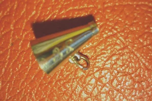 Vintage JMF Sterlingsilber 3-D Megaphon Charm - Bild 1 von 2