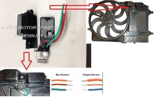 KIT REPARACIÓN INTERRUPTOR RESISTENCIA VENTILADOR RADIADOR BMW MINI ONE COOPER S 1.6 R50 R53 - Imagen 1 de 1