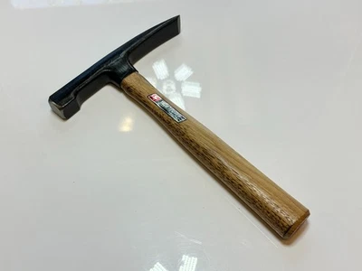 NEW True Temper USA Brick Hammer 11B, Wood Handle w/ Mason Rock Stone Chisel End - Image 1 of 4