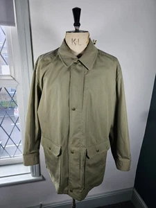Vintage Grenfell Sakko Herren UK 44 grün mittellang gefüttert Cordbesatz England - Bild 1 von 19
