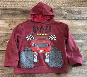 Nickelodeon Boys' Monster Machines Blaze Hoodie Sweatshirt Sz 6 Youth - Picture 1 of 3