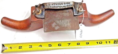 E.C. Atkins & Co. Antique Woodworkers Rams Horn Wooden Wood Scraper, USA - Image 1 of 4