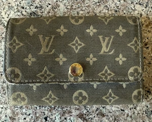 Auténtico estuche para llaves Louis Vuitton 6 anillos gancho cuero tarjetero marrón monograma LV - Imagen 1 de 11