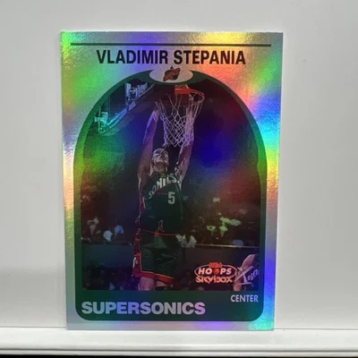 1999-00 Hoops Vladimir Stepania Hoopla Plus Refractor Rare - Image 1 of 2