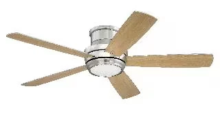 Craftmade 52" Tempo Flush Mount Ceiling Fan in Brushed Polished Nickel - Image 1 of 2