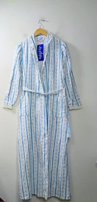NUEVA bata vintage Lanz of Salzburg para mujer mediana 100 % algodón franela Foto 1 de 4