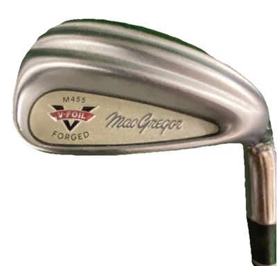 MacGregor M455 V-Foil Forged 6 Iron 2* Upright RH Men's Regular Steel Stock Grip - Image 1 of 4