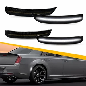 For 15-23 Chrysler 300 300S 300C Smoked LENS STYLE OPTIC LED MARKER SIDE LIGHTS - Picture 1 of 12
