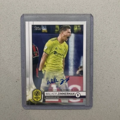 2020 Topps MLS Auto Walker Zimmerman #28 Auto Nashville SC🔥 - Image 1 of 2