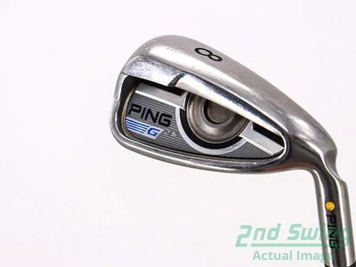 Ping 2016 G Single Iron 8 Iron Steel Regular Right Yellow Dot 37.5in - Image 1 of 4
