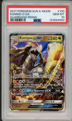 2017 Pokemon Sun & Moon Guardians Rising Kommo-O GX #100 PSA 10 - Image 1 of 2
