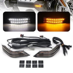 LED Fog Lamp Side Auxiliary Cowl lights For Honda Goldwing 1800 GL1800 2018-2024 - Picture 1 of 12