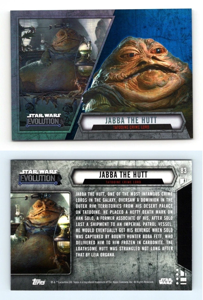 Jabba The Hutt #83 Star Wars Evolution 2016 Topps Blue Parallel Card - Image 1 of 1