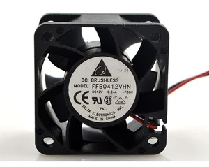 1pc Delta FFB0412SVHN 4028 4cm 12V 0.24A 2-wire Double Ball Cooling Fan - Afbeelding 1 van 4