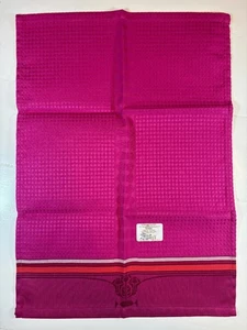 Le Jacquard Français "Riviera" Hand Towel Fuchsia Cotton 15x21 made in France - Picture 1 of 7