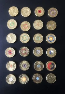 Australian 2011 - 2022 $2 coin collection Red Poppy Included - - Picture 1 of 6