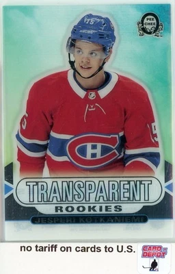 2018-19 O-Pee-Chee Coast to Coast Transparent Rookies #CCR4 Jesperi Kotkaniemi - Image 1 of 2