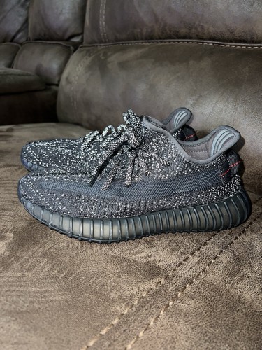 ? Adidas YEEZY 350 V2 "Static Black Reflective" Taglia 5 FU9007 AUTENTICHE
