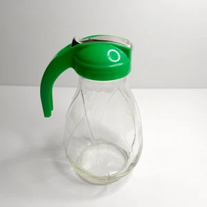 Dispensador de jarabe vintage Federal Tool Corp plástico verde Hazel Atlas #5110 - Imagen 1 de 13