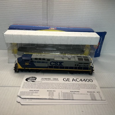 Athearn Ho Scale Ac4400 Csx Diesel Locomotive 7980 DCC For Train Set Layout - Image 1 of 4