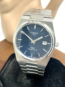 Reloj para hombre Tissot PRX automático suizo esfera azul acero plateado 40 mm T1374071104100 - Imagen 1 de 13