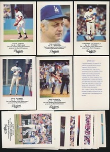 1982 Los Angeles Dodgers Police -Set (30) -GARVEY, VALENZUELA, SCIOSCIA, LASORDA
