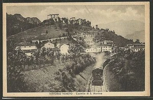 Vittorio Veneto - Treviso - Castello di S. Martino con Treno di passaggio - Imagen 1 de 2