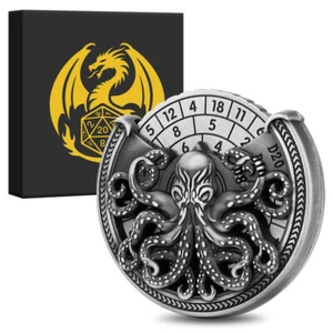 Octopus Design Roulette Spinner Dice for DND Dice Set D&D Gifts with Gift Box - Picture 1 of 13