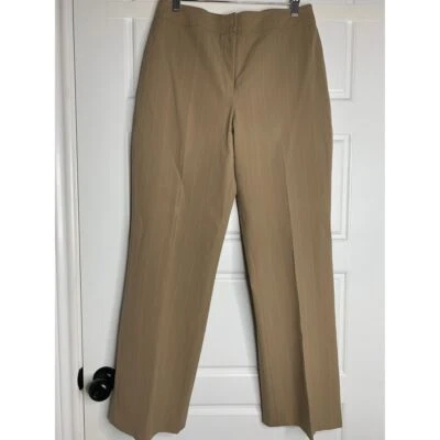 Rafaella Trouser Pants Womens 10 Pinstripe Straight Leg Missing Button Office - Image 1 of 4