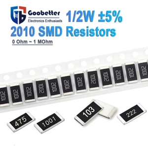 2010 SMD/Chip Resistors 5% 3/4W Tolerance Full Range Available 0 ohm to 1M ohm - Picture 1 of 15
