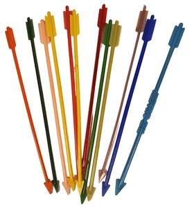 Swizzle Sticks Lot Stir Reusable Bar Cocktail Drink x12 Arrows A28/28 SP - Picture 1 of 2
