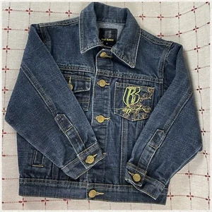 Chaqueta vaquera vintage Ruff Ryders para niños talla 5 abrigo vaquero DMX hip hop unisex - Imagen 1 de 8