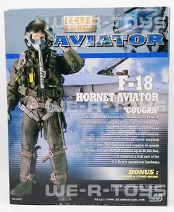 Elite Force F-18 Hornet Aviator Cougar Action Figure w/ Badge & Stand Poseable - Picture 1 of 6