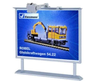 Viessmann 6336 Werbetafel mit LED-Beleuchtung, LED weiß, H0 - Bild 1 von 2