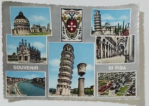16752 1633 Cartolina - Pisa - Souvenir di Pisa - Vg 1957 - Picture 1 of 2