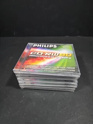 Phillips Cd-rw 80 Blank Disks Bundle X 7 - Image 1 of 4