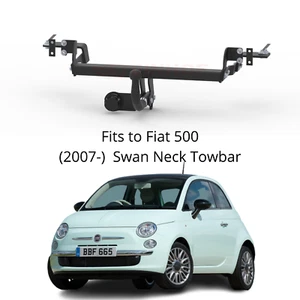 Swan Neck Tow Bar For Fiat 500 (2007-) & NO ELECTRICS- F043 - Picture 1 of 6