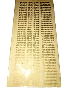 Wiking alt Original-AZB f.Schiffsnamen Admiral Graf Spee OCEANA MADRID Gneisenau - Bild 1 von 12