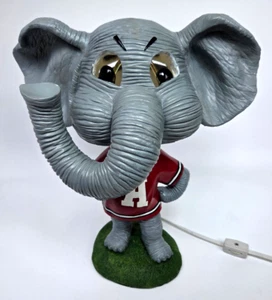 University of Alabama Crimson Tide Big Al Elephant Mascot Table Lamp Light 13" - Picture 1 of 13