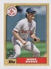 Wade Boggs 2022 TOPPS SERIES 1 1987 TOPPS BASEBALL #T87-86 BOSTON RED SOX