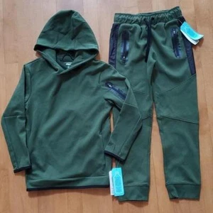 Boys Girls MTA Sport Green Hoodie Sweatshirt & Jogger Pants Size 6/7 8 10/12 NWT - Picture 1 of 1
