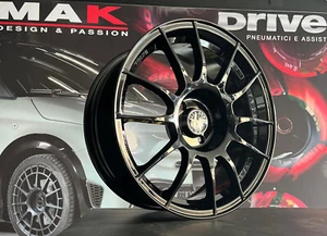 N.4 CERCHI IN LEGA ALFA ROMEO MITO DA 17 MAK XLR GLOSSY BLACK CAMPIONIONE - Imagen 1 de 18