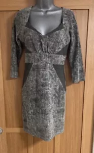 Jane Norman - Womens UK 12 Grey Bodycon Dress - Picture 1 of 3