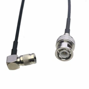RF Cable BNC male to DIN 1.0/2.3 right angle RG316 6"~10FT pigtail radio antenna - Picture 1 of 5