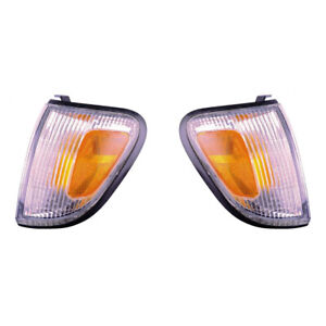Fits 1997-2000 Toyota Tacoma Pair Park/Side Marker Lights Driver and Passenger